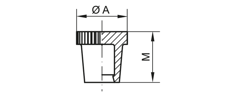 Drawing grease nipple cap - GPN 985 form A