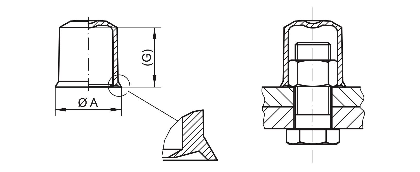 Drawing clamping cap - GPN 1010