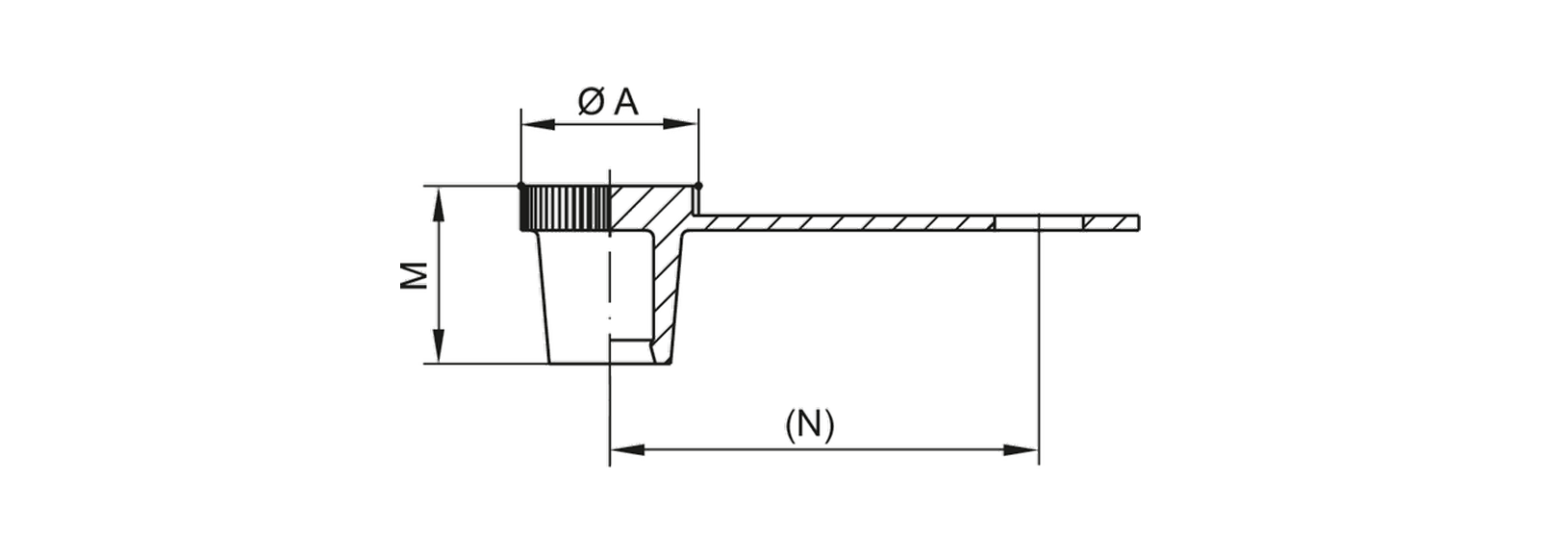 Drawing grease nipple cap - GPN 985 Form B