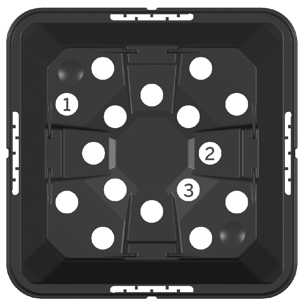 Multi-Hole Cross Bottom VIII