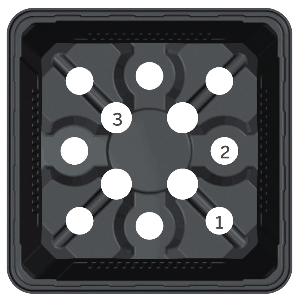 Multi hole profile bottom III