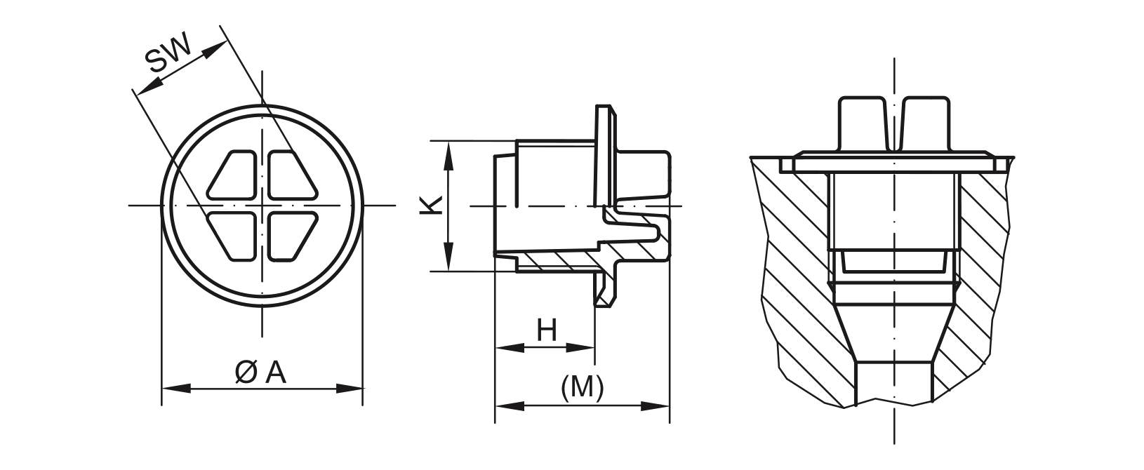 Drawing Sealing plug - GPN 735 Drawing sealing plug - GPN 735
