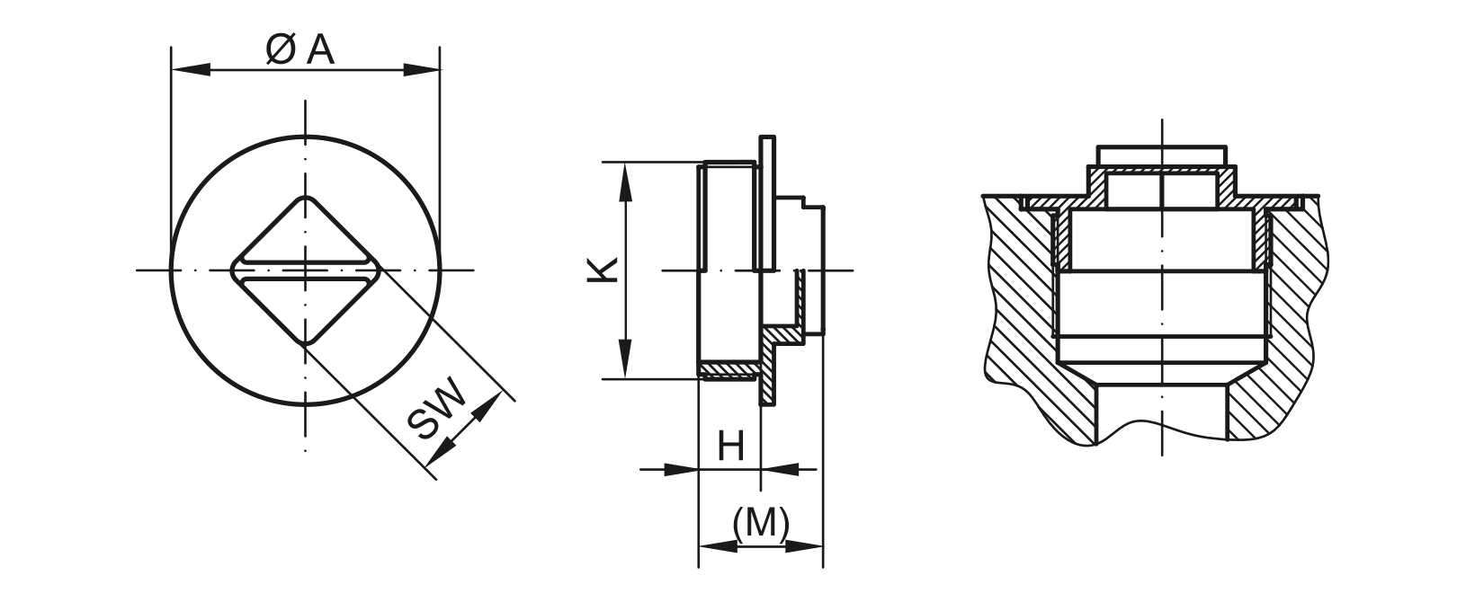 Drawing screw plug - GPN 710