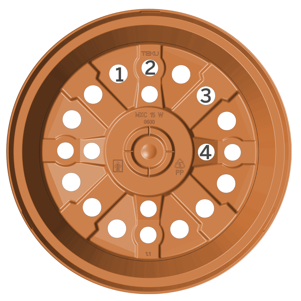 Multi hole profile bottom XIII-2